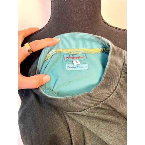 Dr. Collectors Teddy Forever Men's Green Tie Dye Size Small Pullover Jersey Knit - Picture 4 of 4